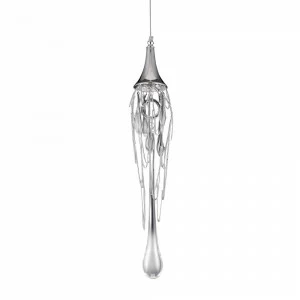Подвесной светильник Goddess Tears 1 chrome от Delight Collection P68009S-1H DELIGHT COLLECTION ДИЗАЙНЕРСКИЕ 243770 Хром