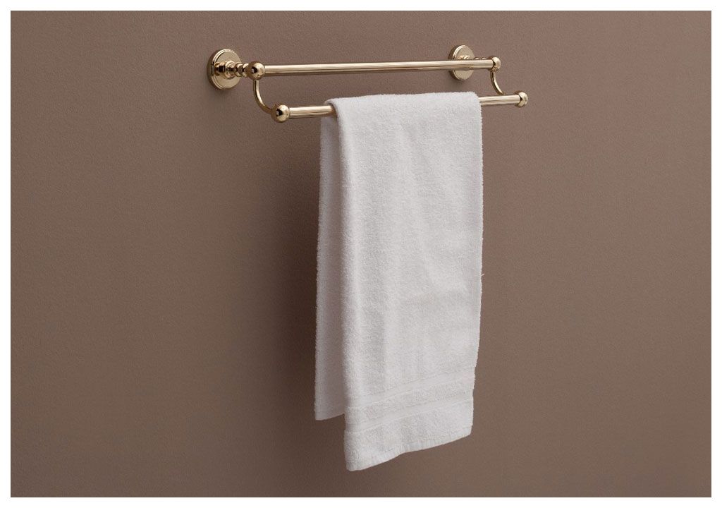Держатель для полотенец Aquanet 4618D, золото (45 см, двухрядный) 4600 - Вид №1