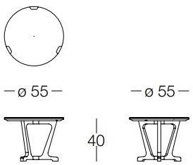 Frigerio Salotti Круглый журнальный столик из керамогранита Arja sun-id-1454235 - Вид №3