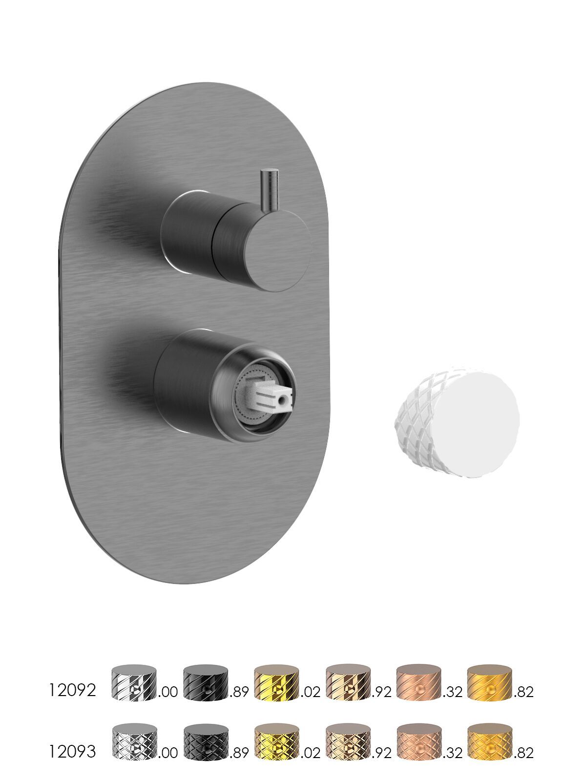 Встраиваемый однорычажный смеситель для душа с переключателем Rubinetterie Frattini Pepe XLS ARCH-00140714 - Вид №10