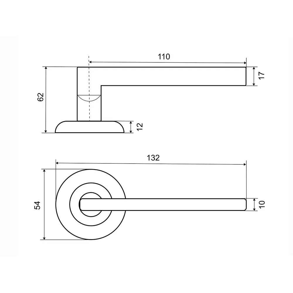 Фабрика Замков A 101 SN - Дверные ручки на розетке с гальваническим покрытием 18809650 STLM-0012920 - Вид №4