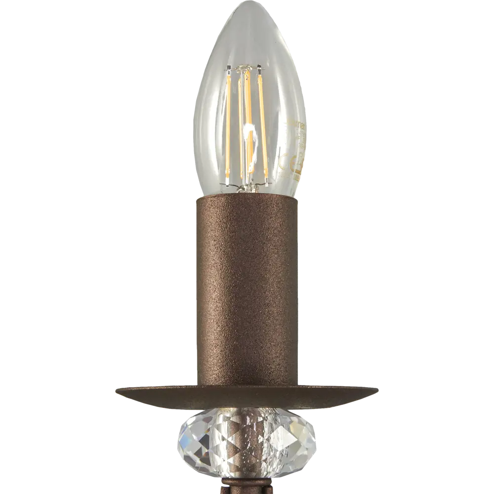 Люстра подвесная Vitaluce Рига 8 ламп 24м² Е14 цвет коричневый STLM-2178754 - Вид №8