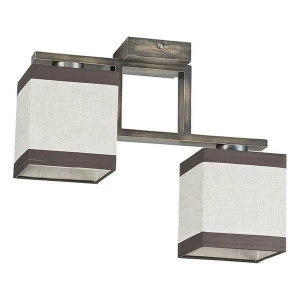 Потолочная люстра TK Lighting 408 Lea Gray 2 TK LIGHTING LEA GRAY 183485 Коричневый