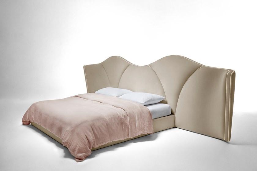 Munna Двуспальная кровать с обивкой из ткани sun-id-1375700 - Вид №1