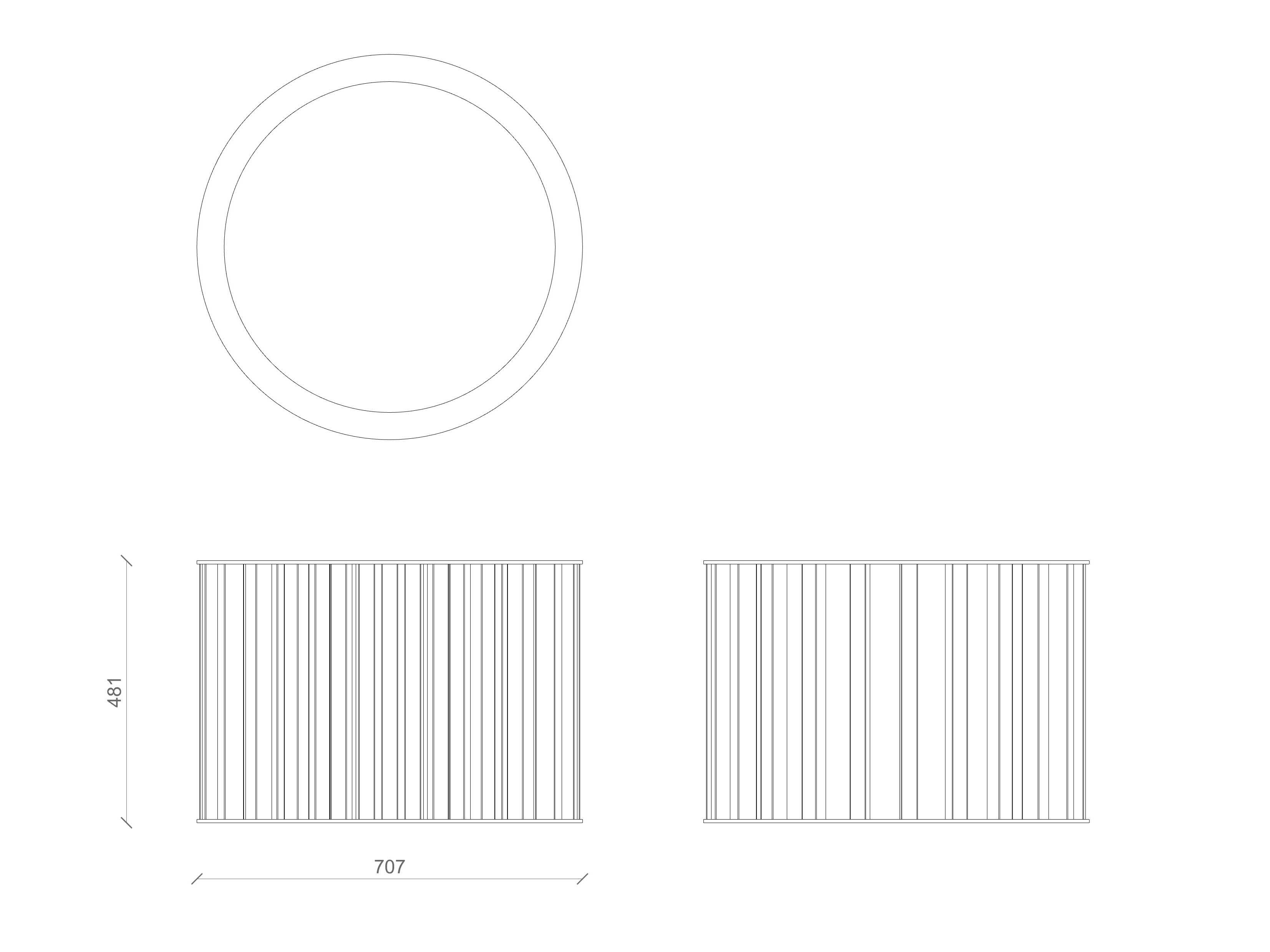 Оцинкованная сталь круглый низкий плантатор Lazzari Динамо ARCH-00115712 - Вид №20