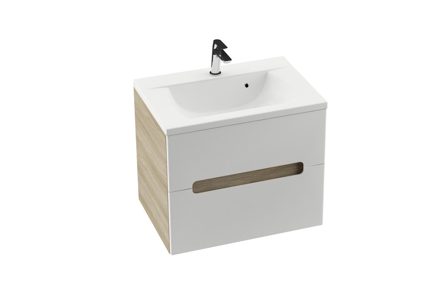 Тумба под умывальник SD 800-L CLASSIC II береза/белая Ravak X000000911 - Вид №3