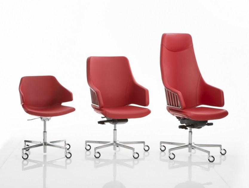 Luxy Регулируемое по высоте офисное кресло с 5 спицами и колесами Italia sun-id-1477130 - Вид №2