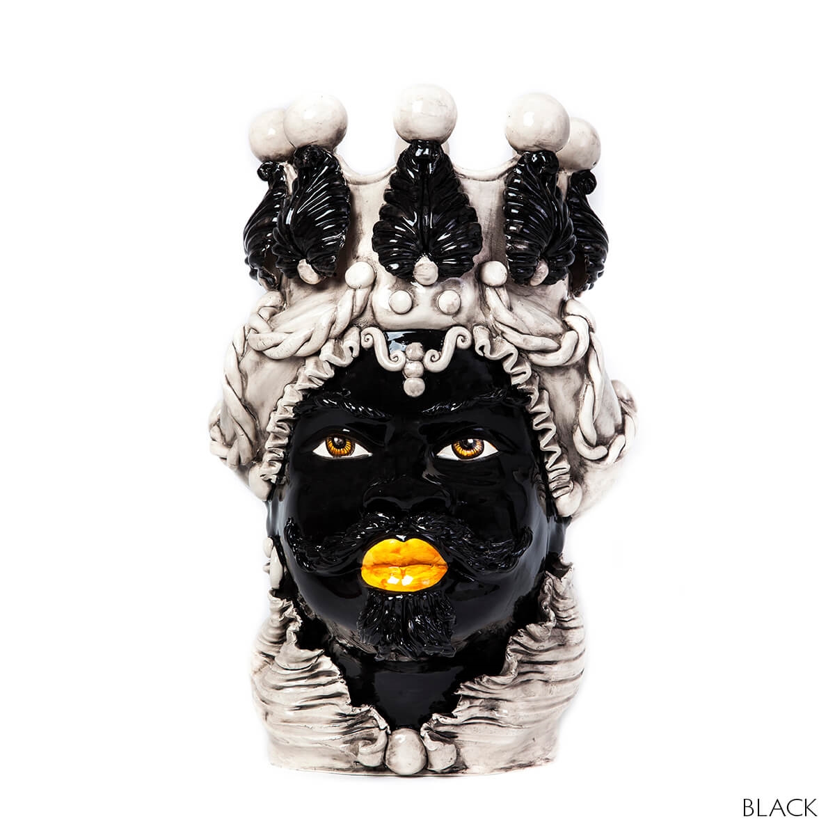 200655-LU ABHIKA ВАЗА МУЖСКАЯ МОРО БОЛЬШАЯ GOLD FINISH  - Вид №5