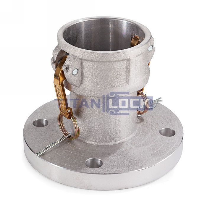 Камлок алюминиевый тип FC, розетка с фланцем 6", TL600FCAL TITAN LOCK 