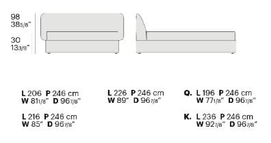 Контейнерная кровать с мягким изголовьем Bolzan Marty ARCH-00034866 - Вид №8