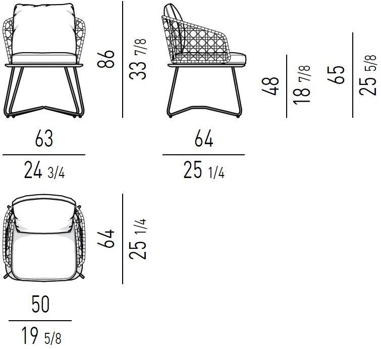 Minotti Sedia da Outdoor Rivera sun-id-1418670 - Вид №4