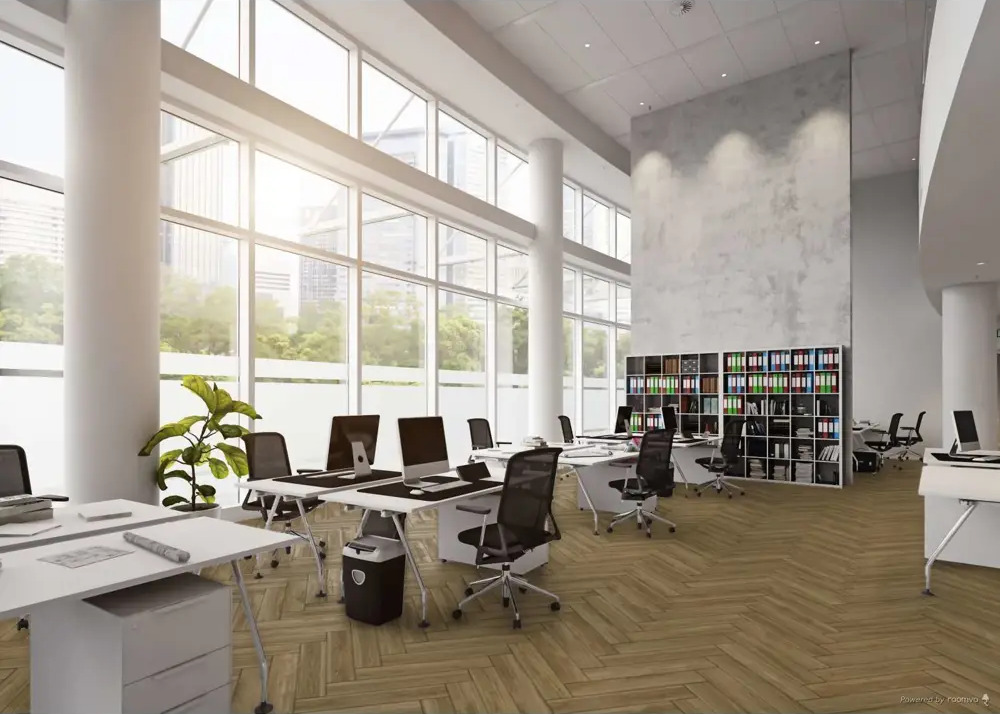 91001611 SPC плитка TheFloor Herringbone Calm Oak 33 класс толщина 6 мм 1.752 м², цена за упаковку STLM-0433442
