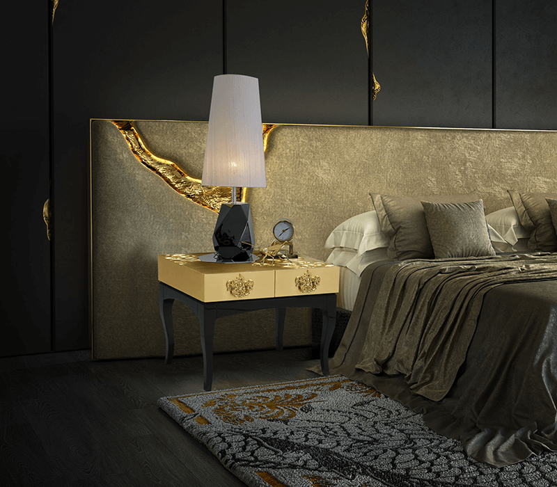 0-234 Золотая тумбочка Тринити Boca Do Lobo  - Вид №23