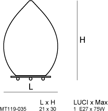 Siru Настольная лампа из муранского стекла Pozzo Mt 119-035  - Вид №1