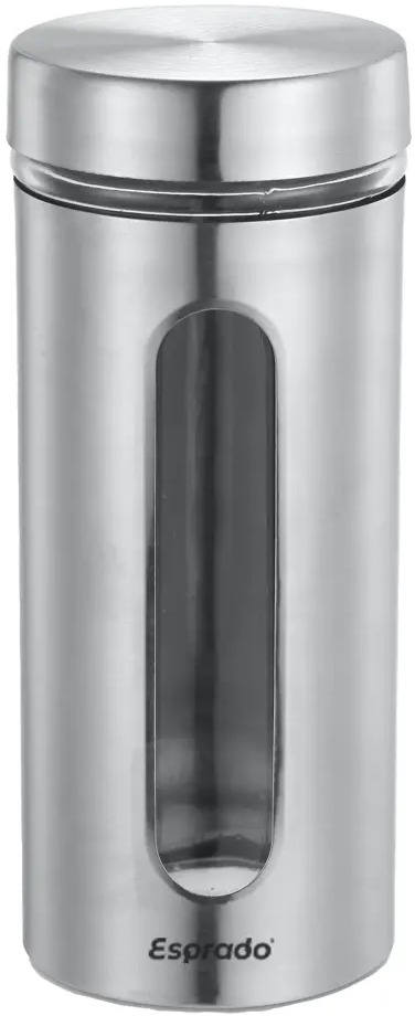88698549 Банка для сыпучих продуктов Esprado Iron 750 мл стекло серый STLM-0877238