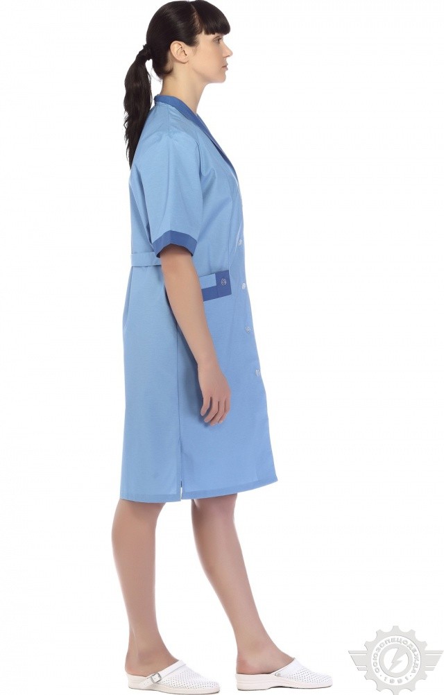 61747 Халат "Радуга" короткий рукав  Одежда для обслуживающего персонала  размер 50 Спецодежда  - Вид №10