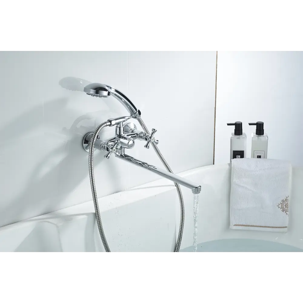 Смеситель для ванны Osgard Norito вентильный с лейкой и шлангом 89427892 STLM-1575895 - Вид №4