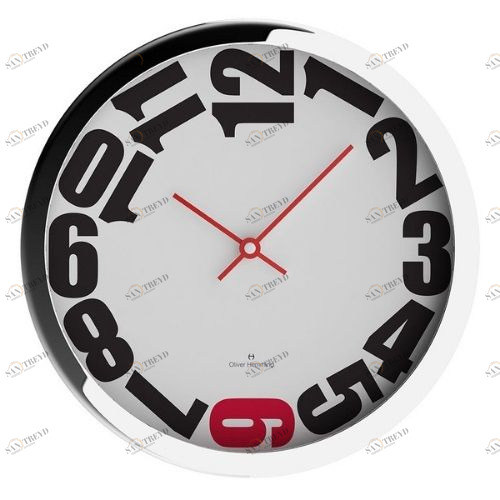 Настенные часы Duplex, Ø30 см, белые, W303S20WR Oliver Hemming 