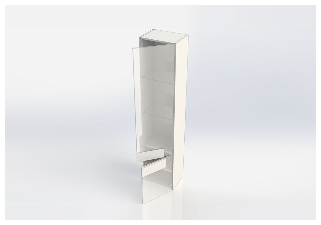 Шкаф-пенал для ванной Aquanet Мадейра 40 дуб кантри 00183068 - Вид №6