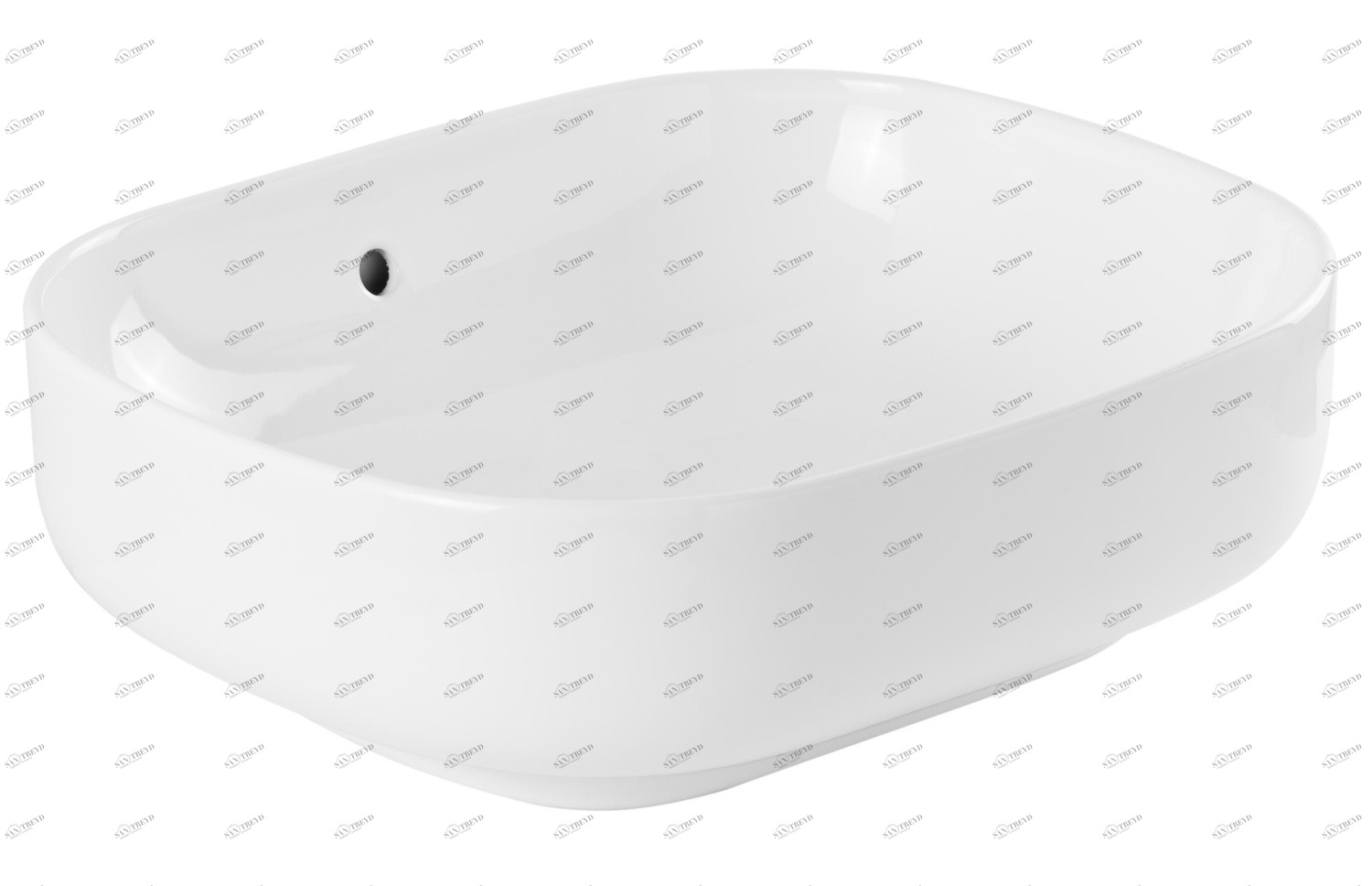 137300004 Накладная раковина на столешницу  прямоугольная Sanindusa 