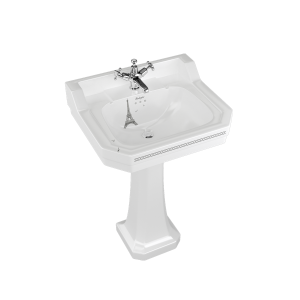 Burlington Bespoke Раковина Bespoke Paris в эдвардианском стиле 56 см со стандартной подставкой с 2-мя отверстиями под смеситель B4 2TH PAR P1