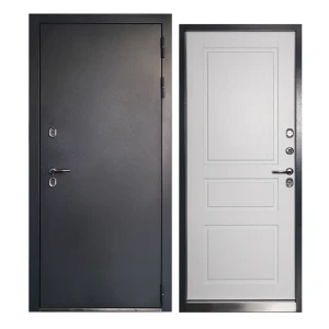 92016151 Входная дверь Unicorn Village Optimal правый 205x88см цвет графит букле/белый ларче три уплотнителя и три петли замки 3- STLM-1454065