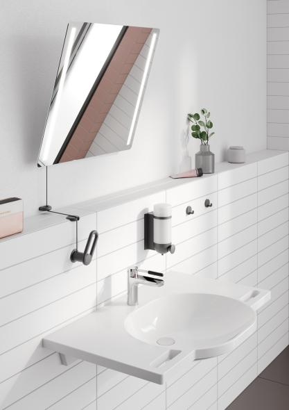 AQ1B12M10240 Однорычажный смеситель для раковины HEWI Edition matt | Polyamid  - Вид №10