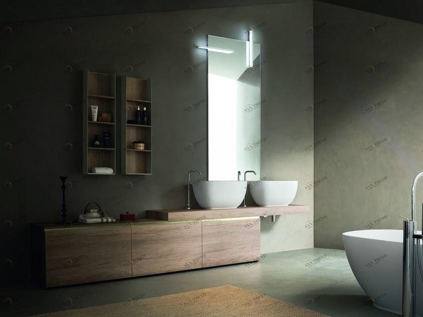 ARBLU Двойная деревянная тумба под умывальник с ящиками Dress sun-id-1446051