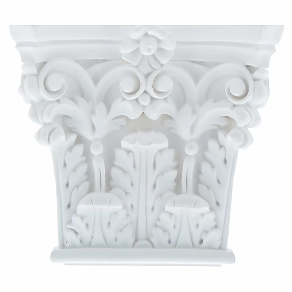 Капитель к пилястре полиуретан Decomaster DK-211 белая 153 мм STLM-2157771