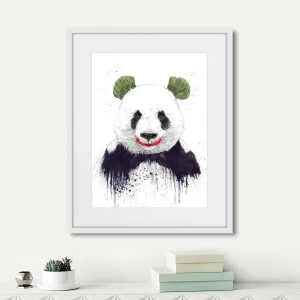 Картина черно-белая 52х42 см Joker Face КАРТИНЫ В КВАРТИРУ  00-3894667 Белый;черный