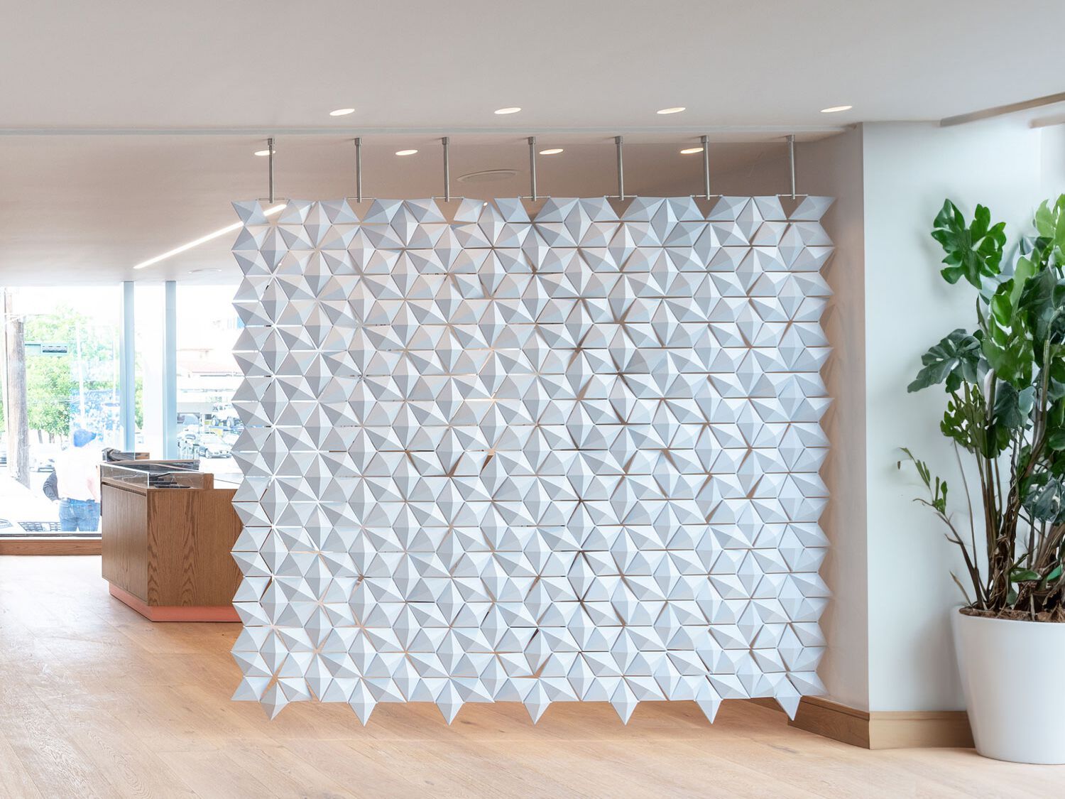 Подвесная перегородка bloomming FACET 238x207cm azzurro ARCH-00014330