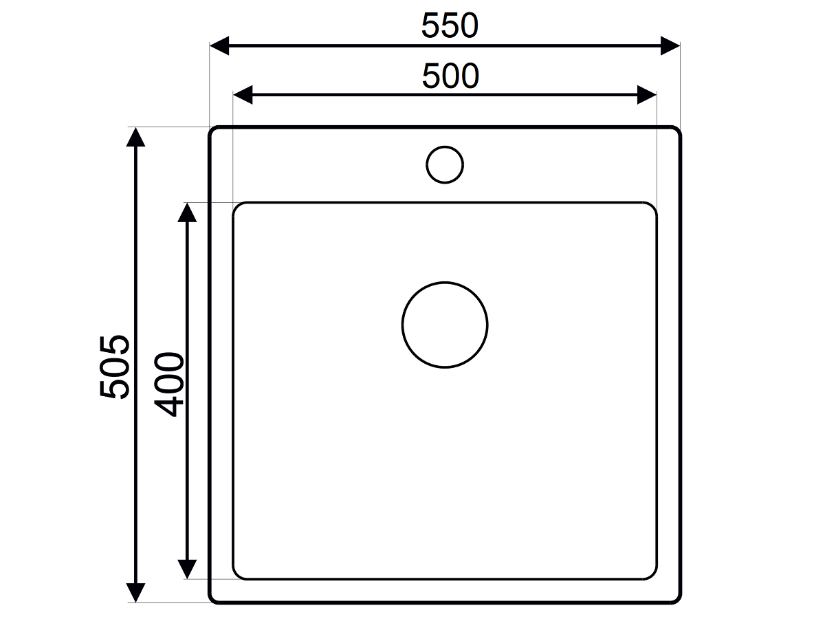 Мойка для кухни Desire 550X NAVAKO 13020 - Вид №2