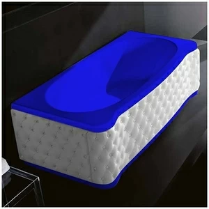 Ванна Gruppo treesse New Classic Young VTL-V6741-DX-KBS-SI синяя прямоугольная правая белая кожа