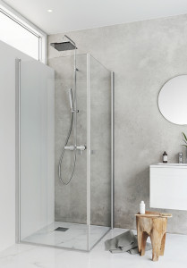 1450434 Igloo Pro Corner Двойное Прозрачное Стекло 80X90 Hafa Прозрачный