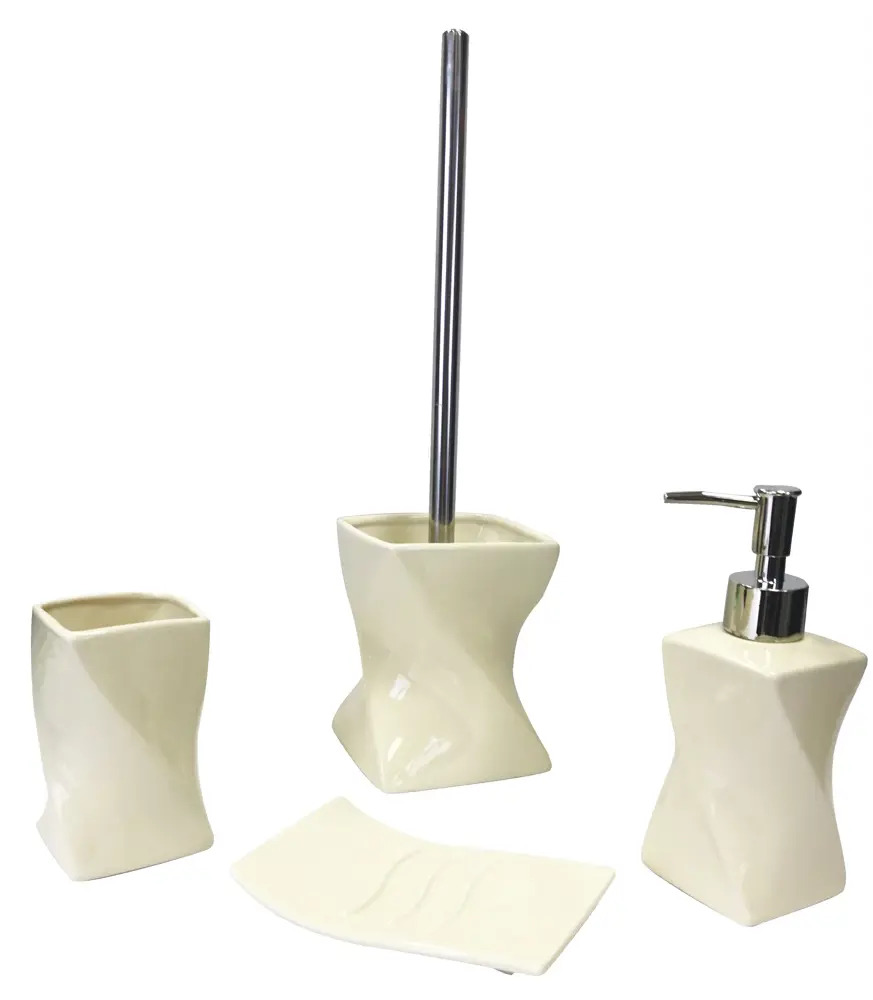 91520011 Набор аксессуаров для ванной комнаты Vanstore Crema 389-09 цвет бежевый STLM-0981077