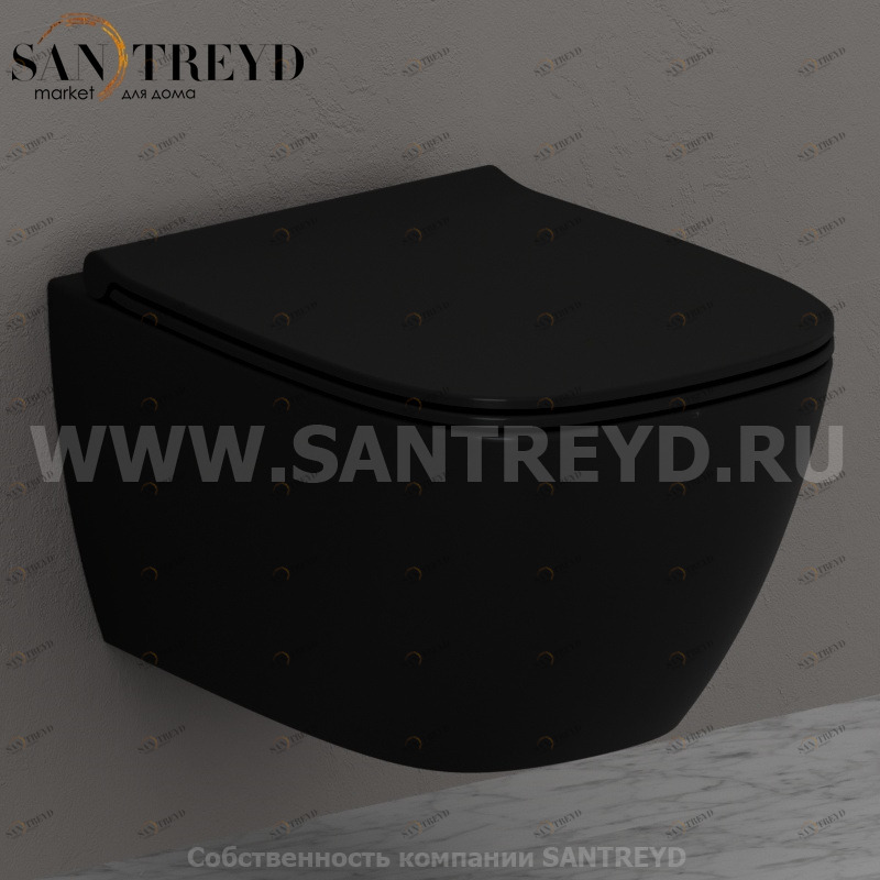 GNS03AR Подвесной унитаз настенный Черный Ceramica Globo GENESIS Италия