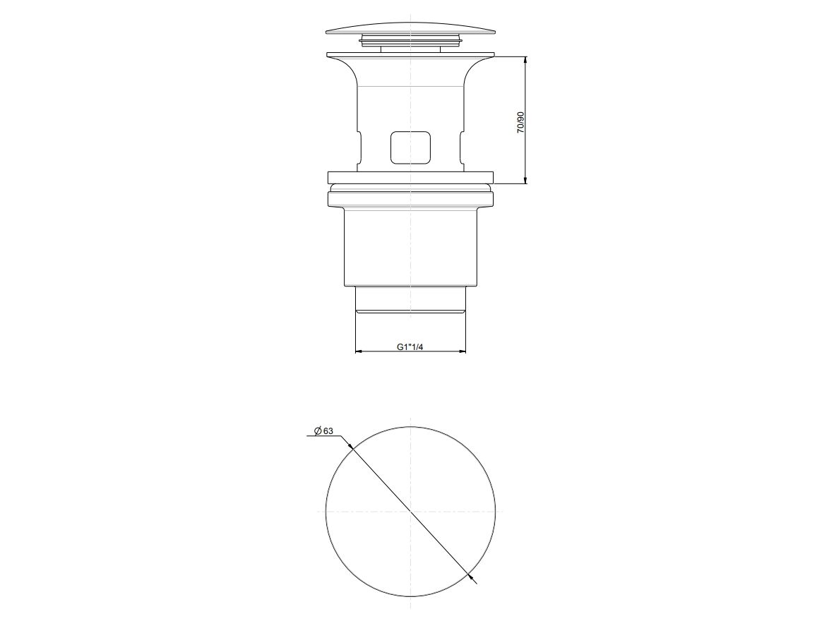 Сток Rubinetterie Frattini 92685 / 94084 / 94087 ARCH-00013188 - Вид №2