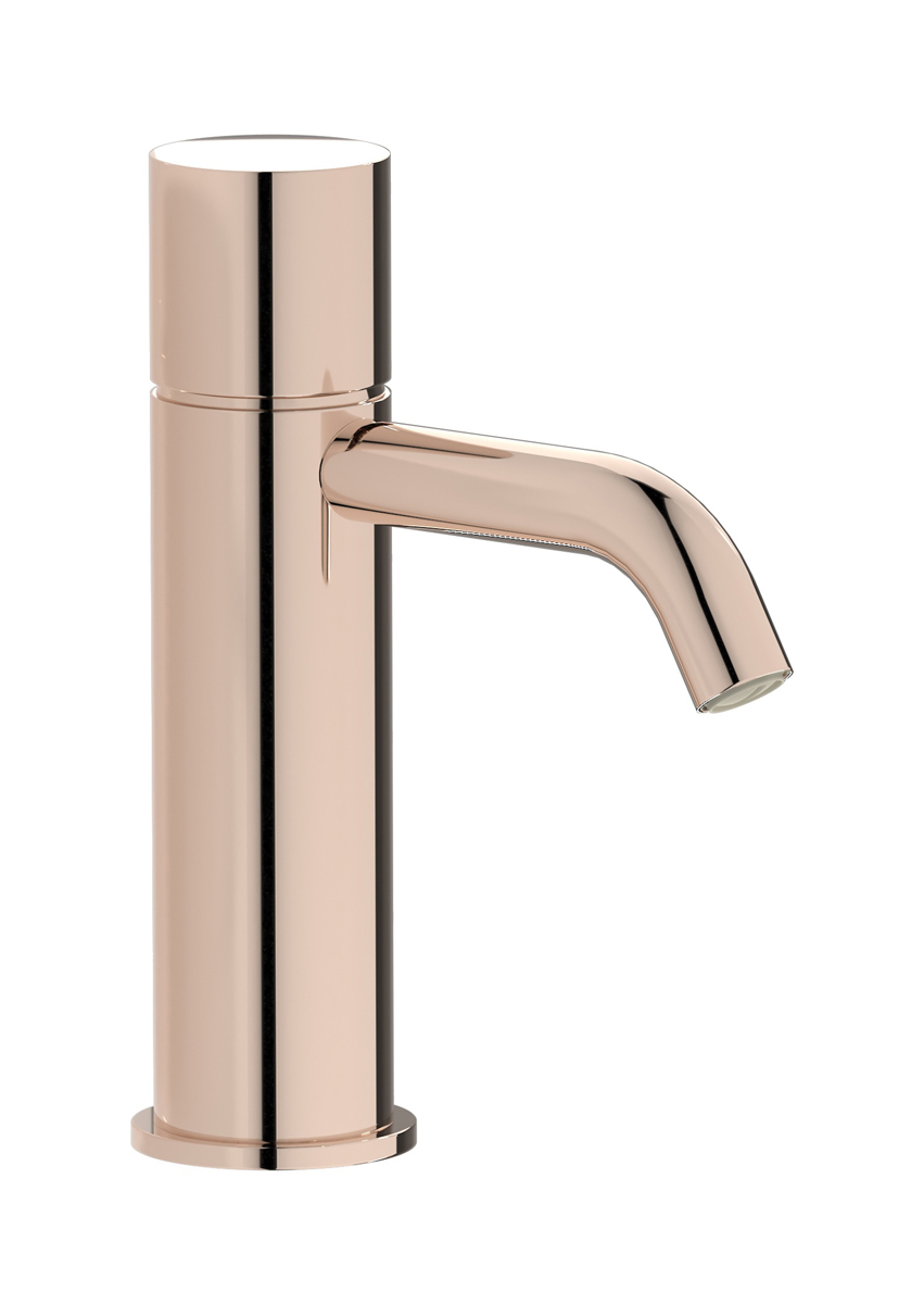 Смеситель для раковины на 1 отверстие в комплекте с донным клапаном WE ARE IB rr200rs Rose Gold Brera