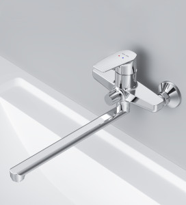 F90A90000 смеситель для ванны/душа излив 320 мм хром шт. AM.PM Gem