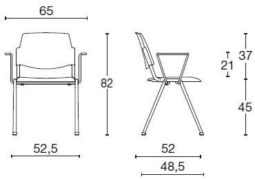 Diemme Штабелируемый стул для конференций из полипропилена New bonn sun-id-1431746 - Вид №4