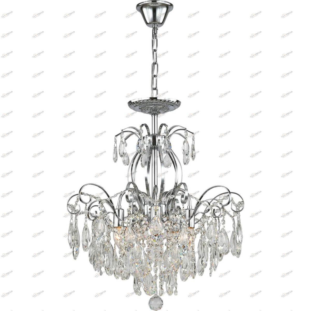 Подвесная люстра Stilfort Berta 1038/09/05P STILFORT ДИЗАЙНЕРСКИЕ, BERTA 00-3888489 Прозрачный;хром 