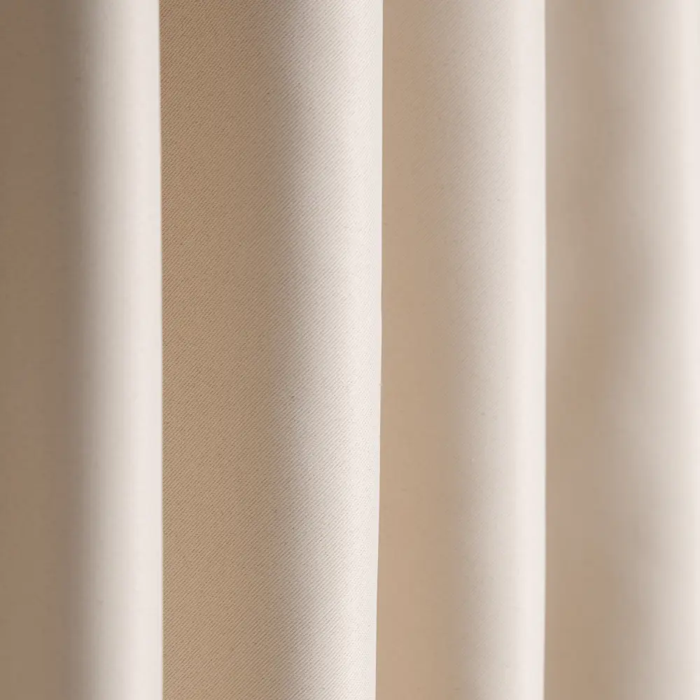 Штора на ленте блэкаут 140x270 см однотонная цвет серо-бежевый СТОЛИЦА ТЕКСТИЛЯ STLM-2190815 - Вид №1