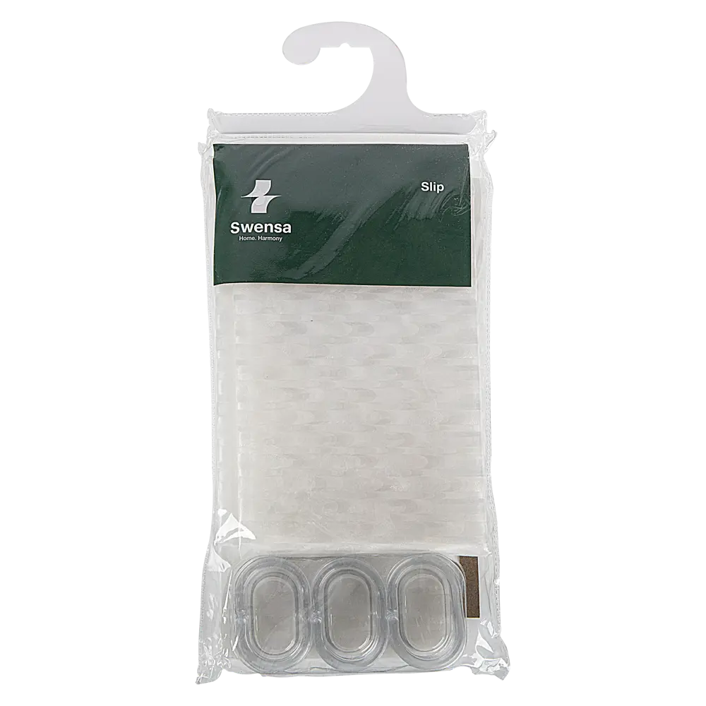 Штора для ванной с кольцами Swensa Slip 3D 180x195 см EVA цвет прозрачный 89375645 STLM-2171505 - Вид №4
