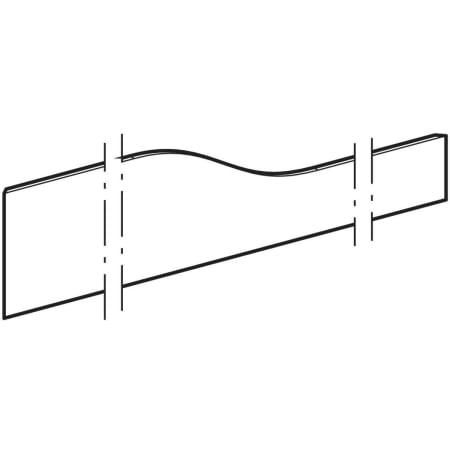 430060226 Фронтальная декоративная панель Geberit Bambini для детской раковины, для четырех смесителей для раковины, более низкая раковина справа Geberit  - Вид №1