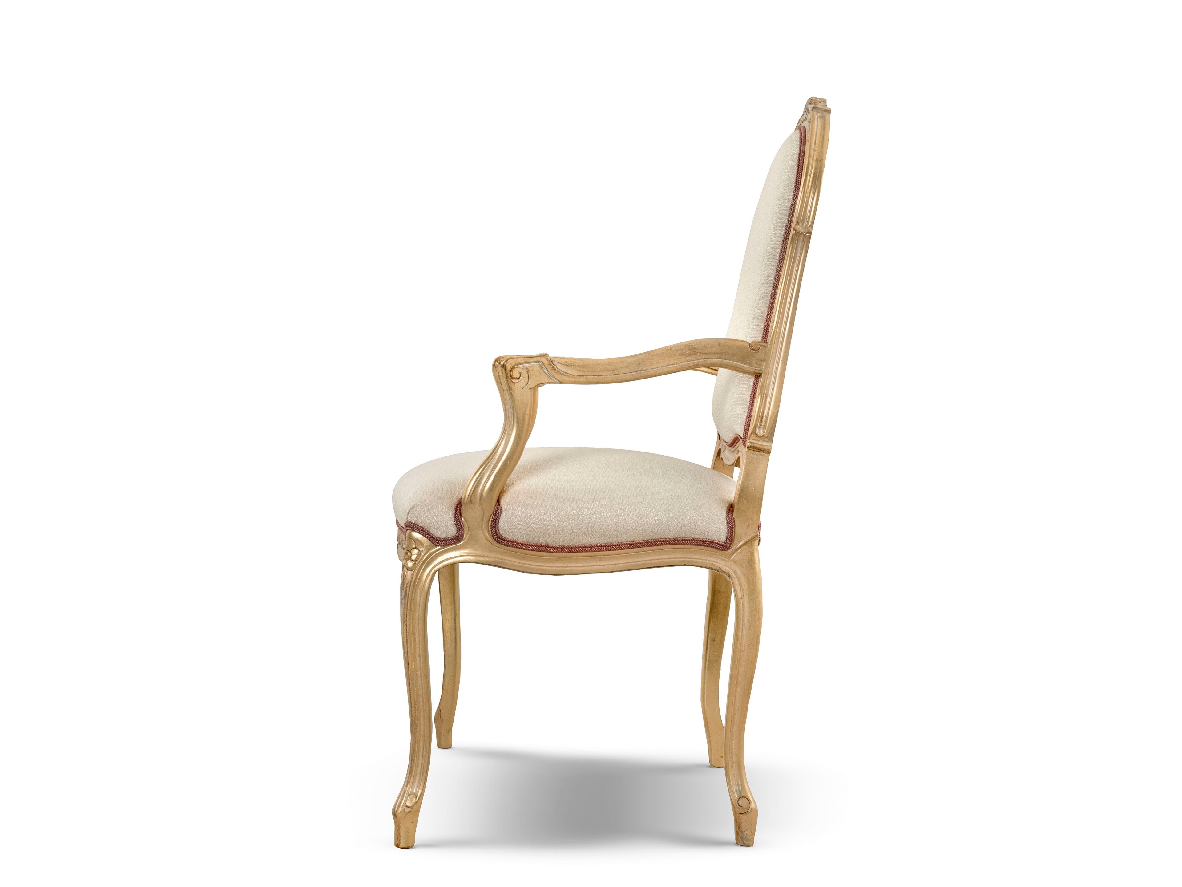 Деревянный мягкий стул с подлокотниками Bellotti Ezio Cromie ARCH-00013286