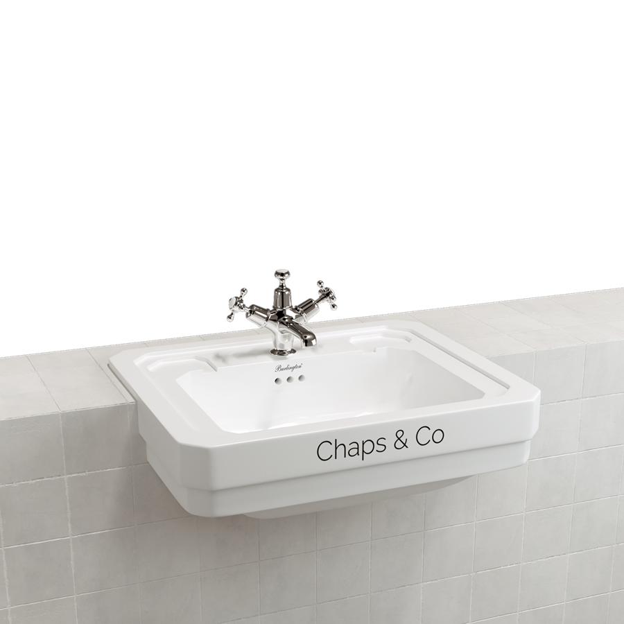 Burlington Bespoke Полувстраиваемая раковина Bespoke Modern Edwardian 58см с 2-мя отверстиями под смеситель B12 2TH MOD 