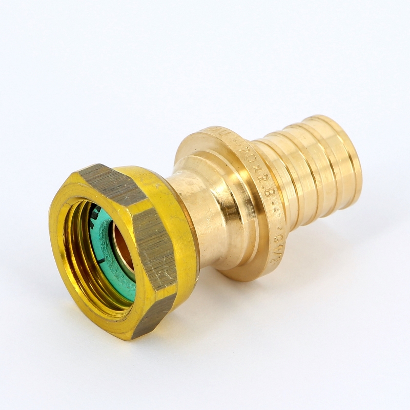 Муфта надвижная В с накидной гайкой бронзовая REHAU 20х1/2" 366077 - Вид №1