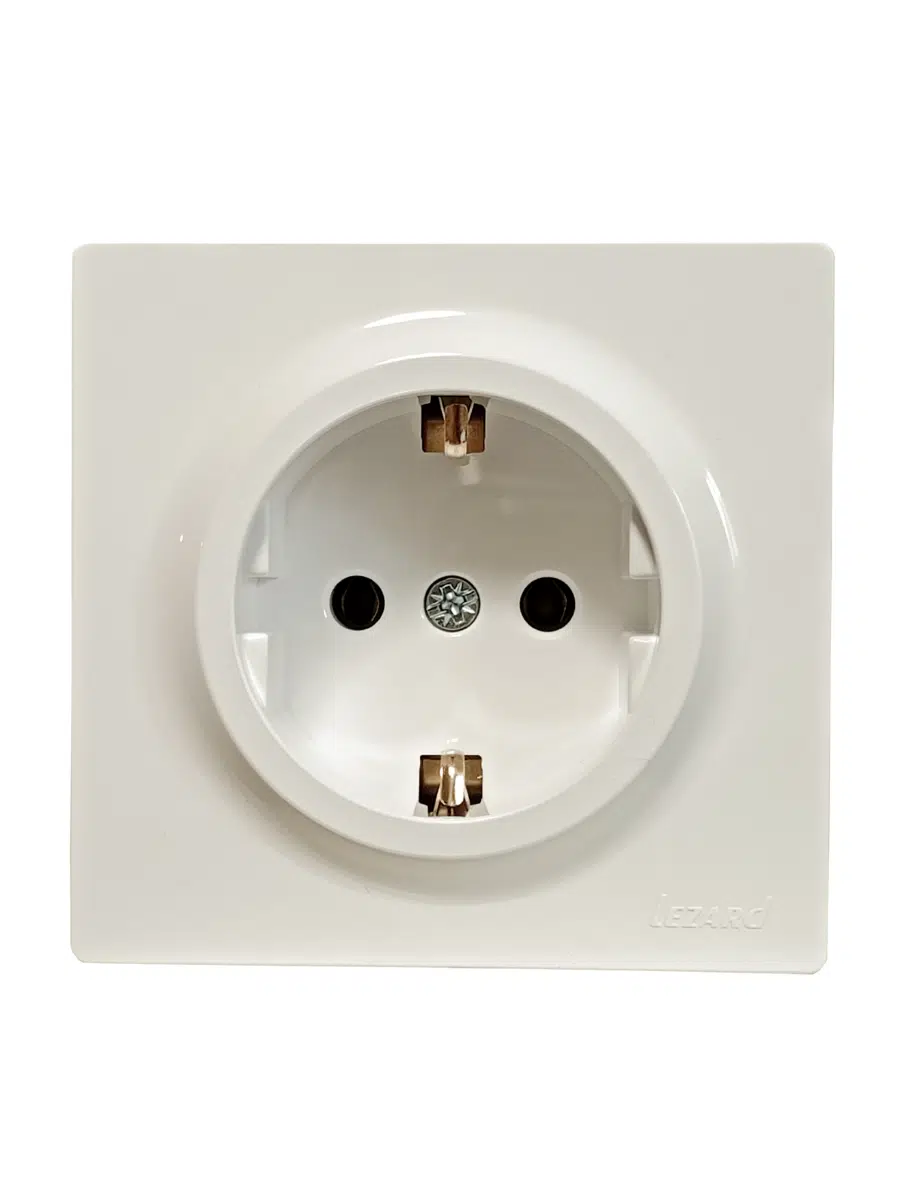 LETO Розетка с/з ПБТ крем LEZARD 752-0300-122B