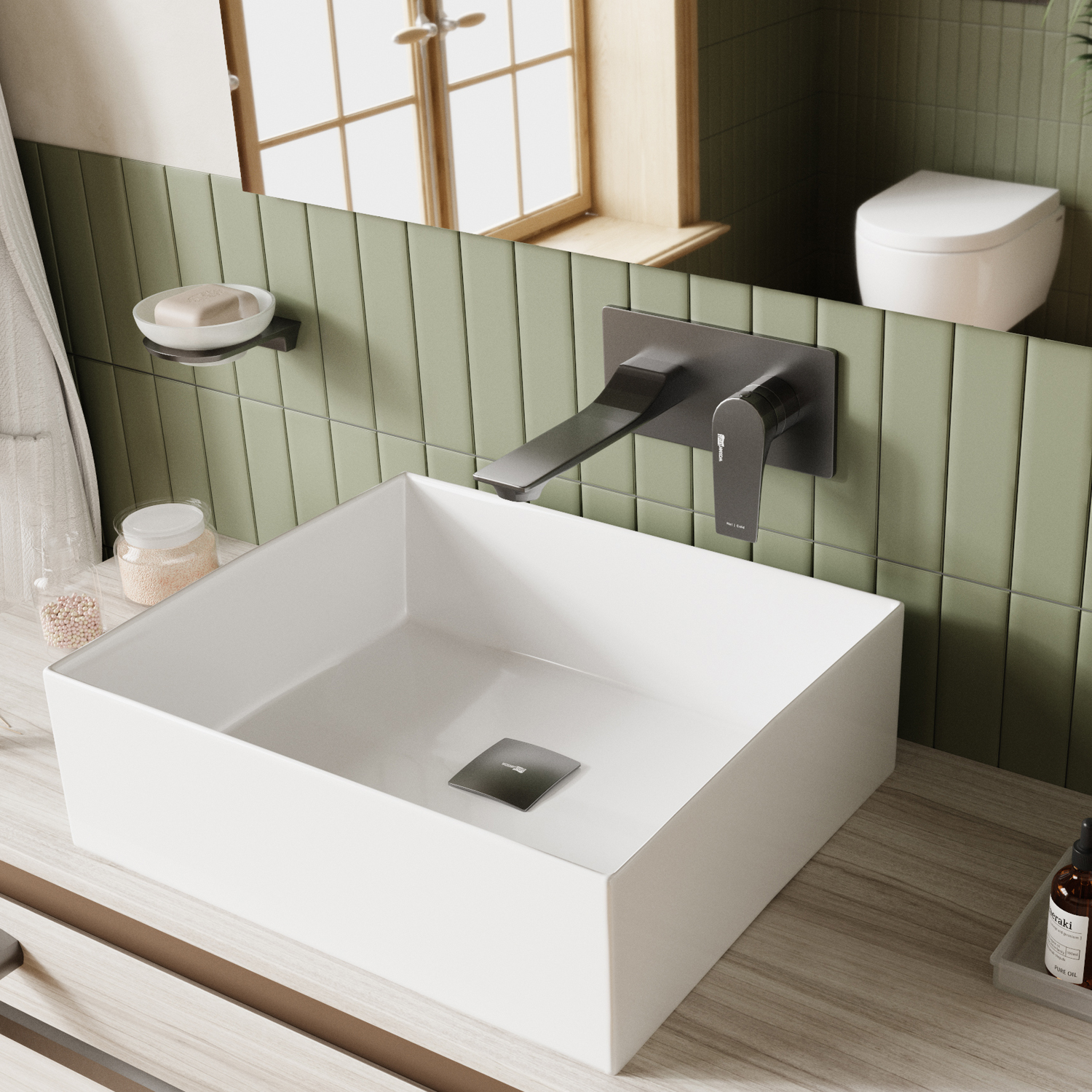 8430 Wiese Встраиваемый смеситель для раковины WasserKRAFT Wiese 8400 