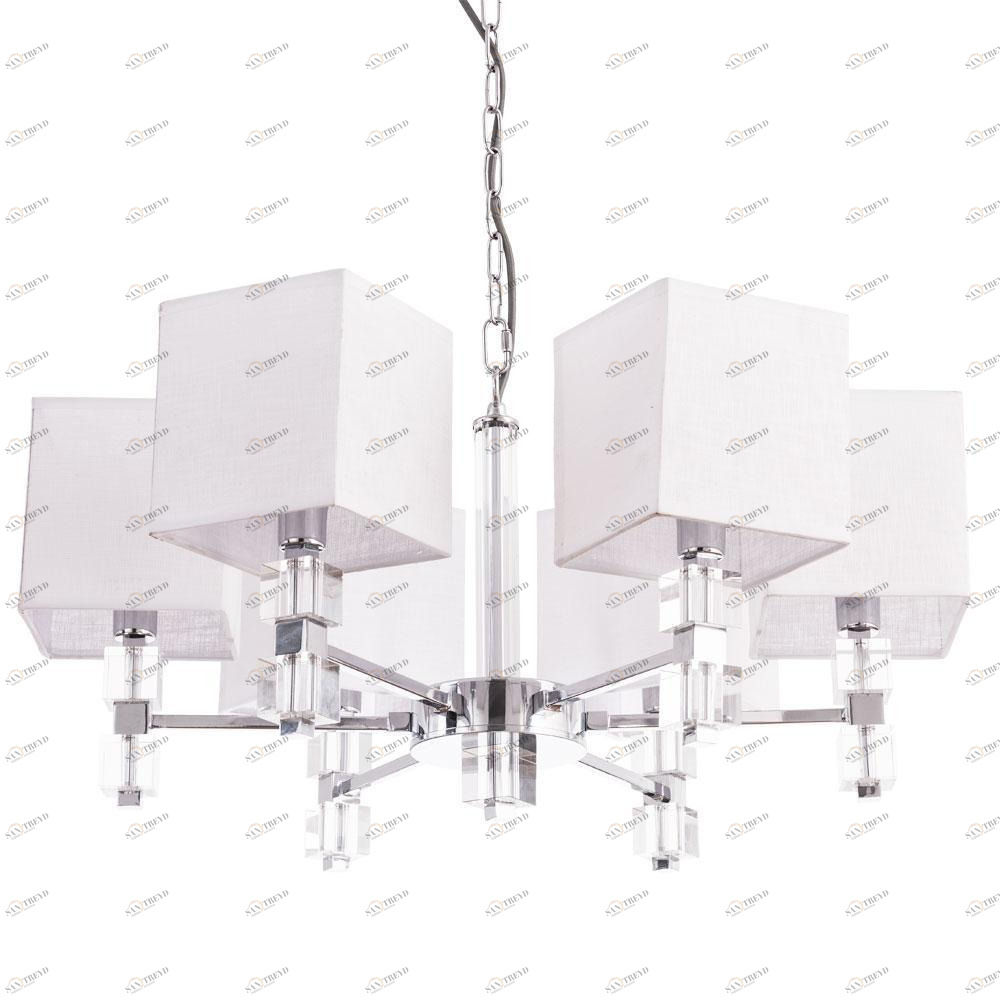 Подвесная люстра Arte Lamp North A5896LM-6CC ARTE LAMP ДИЗАЙНЕРСКИЕ, NORTH 328819 Белый;хром 